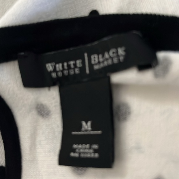 WHBM Polka Dot Peplum Top - Picture 3 of 3